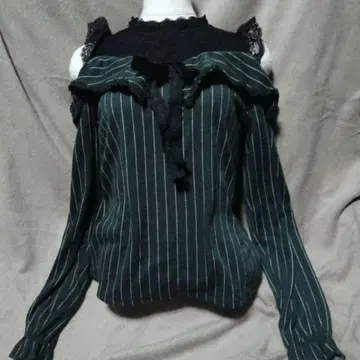 axes femme POETIQUE 오프숄더 스트라이프 상의