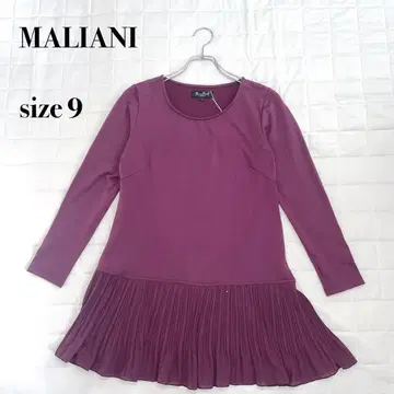[택 포함 새상품] MALIANI 퍼플 플리츠 밑단 튜닉 9