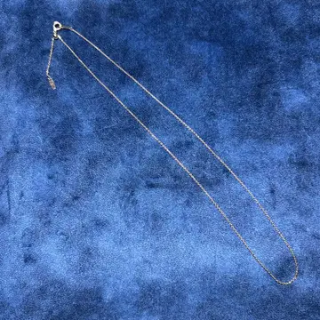 10K 핑크 골드 체인 목걸이 조절 슬라이드 볼 포함