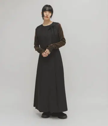 KBF 2WAY 베스트 세퍼레이트 원피스 차콜 그레이