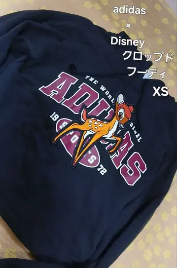 adidas Disney 밤비 후드티 후디 여성용 XS 블랙