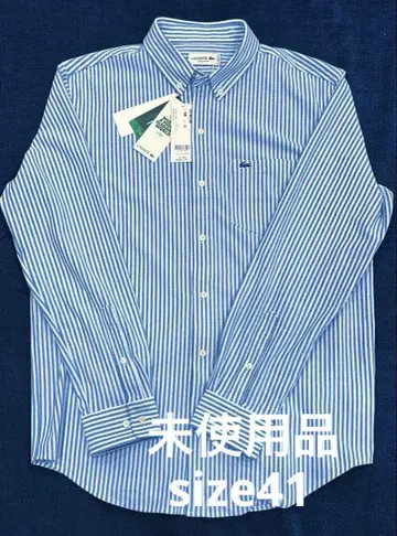 LACOSTE 스트라이프 버튼다운 셔츠