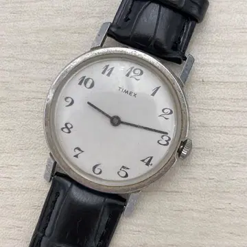 작동 미확인 타이맥스 화이트 빈티지 수동 와인딩 레어