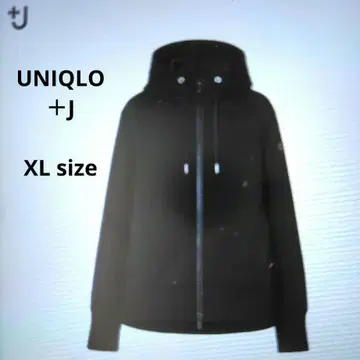 UNIQLO +J 드라이 맨투맨 풀 집업 후드티 긴팔 블랙 XL