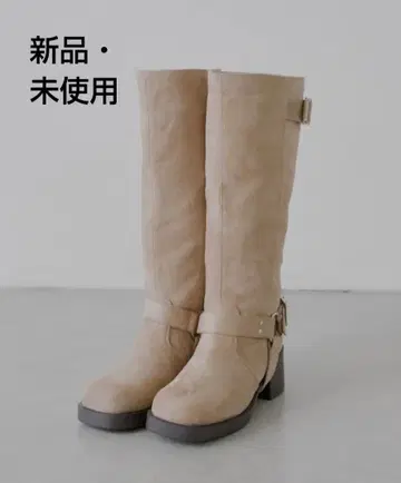 [ 새상품 미사용 ] Chico 2way 롱 기장 엔지니어 부츠 베이지