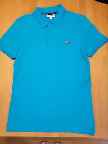 LACOSTE 터콰이즈 피케 셔츠 US 사이즈 M 골프