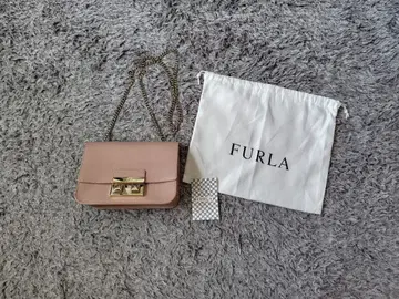 새상품 FURLA 훌라 메트로폴리스 핑크 베이지