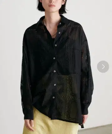 LARUTA 패치워크 레이스 셔츠