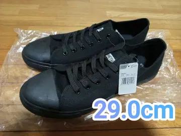 택 포함 미사용 새상품 스니커즈 올 블랙 컨버스풍 29.0cm