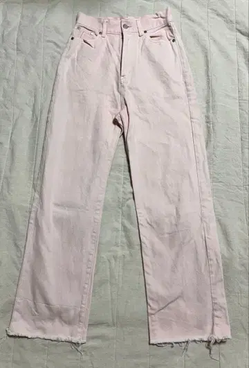 지나시스 컬러 팬츠 핑크 M 사이즈