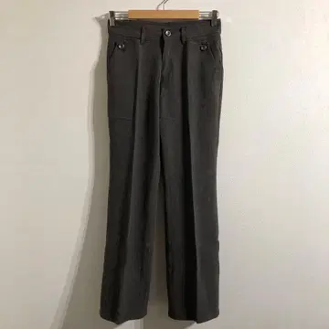 슬랙스 팬츠 스트레이트 차콜 심플