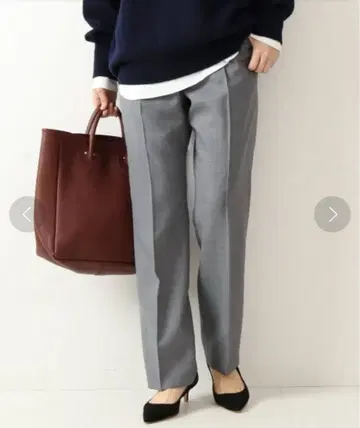 스픽 앤 스팬 Spick and span 울 턱 이지 팬츠