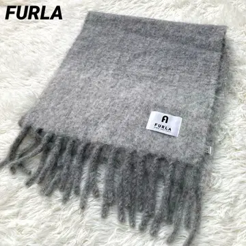 훌라 머플러 알파카 70% 울 블루 그레이 약 40cm x 약 180cm