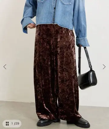 크러쉬 벨로아 팬츠 JOURNAL STANDARD