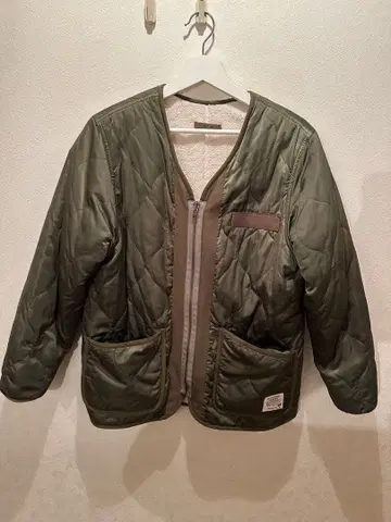 BAYFLOW 퀼팅 자켓 올리브 그린 리버서블 2