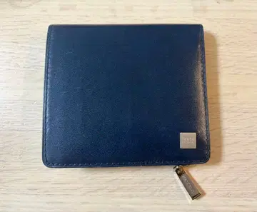 TAKEO KIKUCHI 네이비 이단 접이식 지갑 L자 지퍼 181613