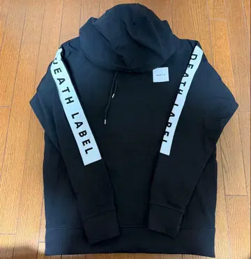 DEATH LABEL 블랙 후드티 XL