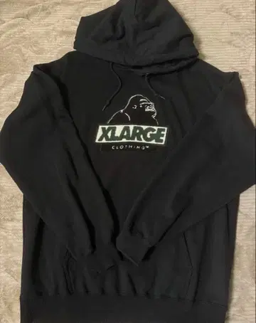 [ 새상품급 ] XLARGE 자수 블랙 후드티