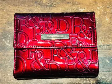 Pink & Dianne 3단 폴더형 지갑 레드