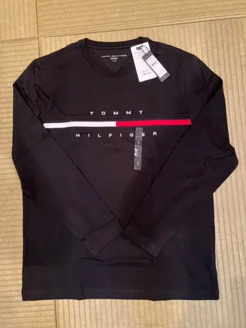 타미힐피거 롱티 TOMMY HILFIGER 사이즈 L 블랙