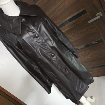 Otto 오토 재팬 롱 코트 양가죽 가죽 코트