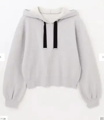 그레이스 콘티넨탈 라메 니트 후드티