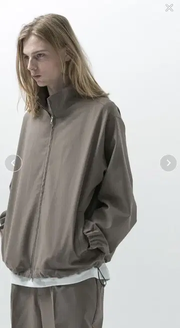 SLICK 테크 트윌 트랙 자켓 그레이