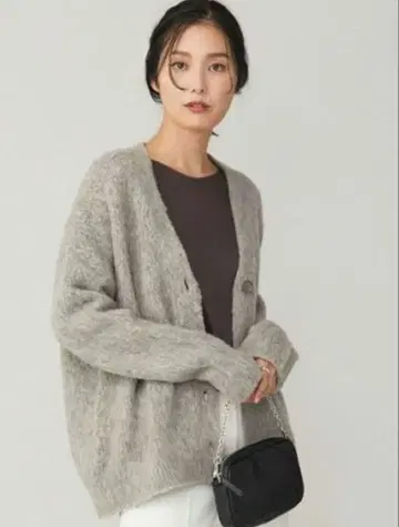 iCB 알파카 울 가디건