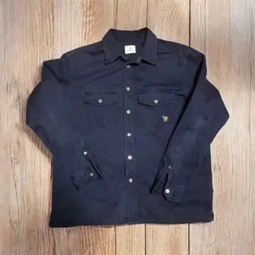 [ 인기 ] 폴스미스 제브라 자수 워크 셔츠 네이비 오가닉 코튼 100%