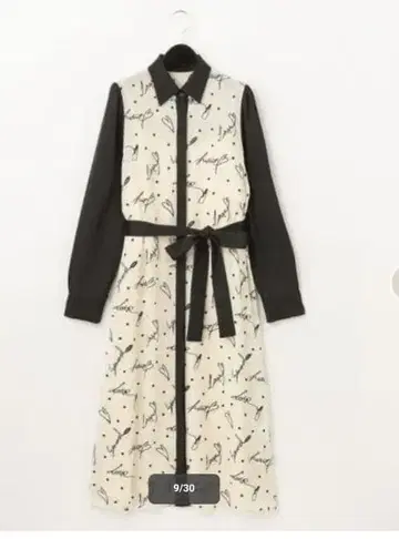 그레이스 콘티넨탈 모티브 자수 셔츠 원피스