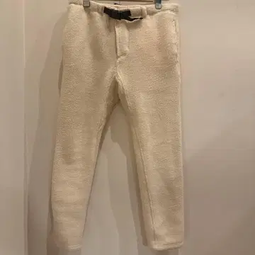 그라미치 아이보리 플리스 조거 팬츠