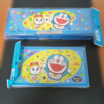 도라에몽 필통 12색 색연필 2개 세트