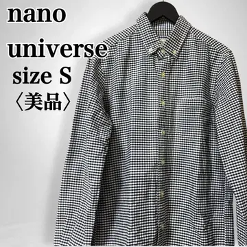 [ 새상품급 ] 나노 유니버스 남성용 코튼 깅엄 체크 버튼 다운 셔츠