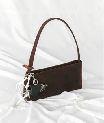 duei 스웨이드 원핸들 핸드백