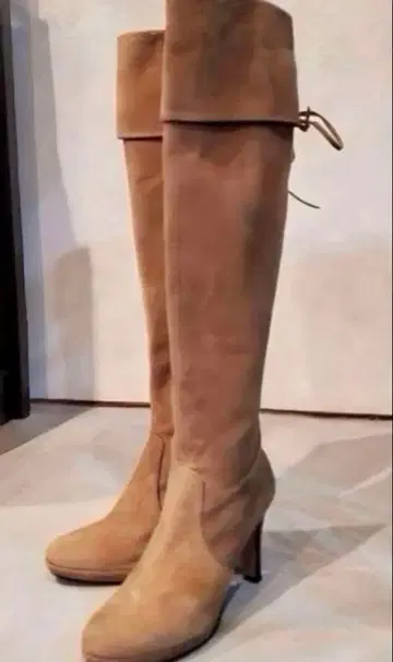 ANAYI 스웨이드 롱 부츠 아나이 23cm