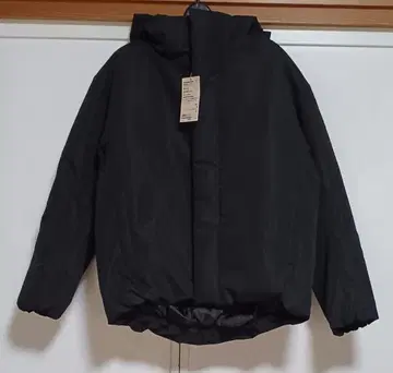 무인양품 솜 후드 자켓 블랙 L