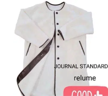 [새상품급] 저널 스탠다드 레리움 노카라 롱 보아 코트