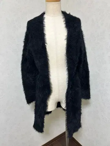 새상품 LOWRYSFARM 샤기 니트 롱 가디건 F 사이즈