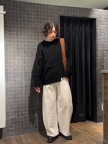 택 포함 새상품 JEANASIS 니트