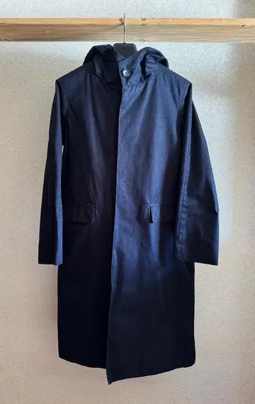 BEAMS BOY 후디드 코트 네이비