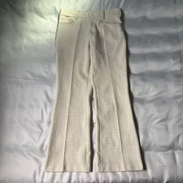 70s vintage 로켓 탈론 직조 무늬 벨보텀 슬랙스 직조 무늬