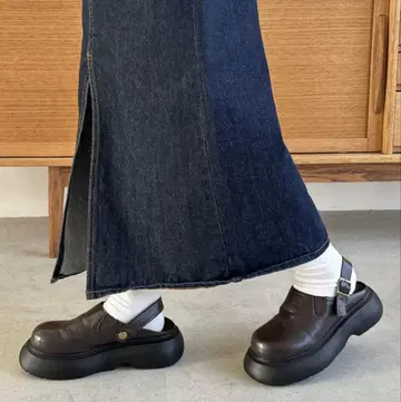 브라운 사보 클로그 샌들