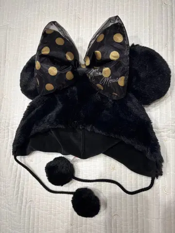 미니 마우스 팬 캡 블랙