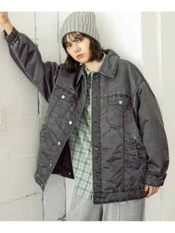 새상품 niko and - 니코앤드 스톤 워시 G 차콜