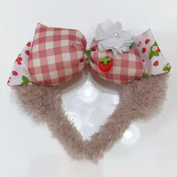 셰리메이 딸기 꽃 머리띠