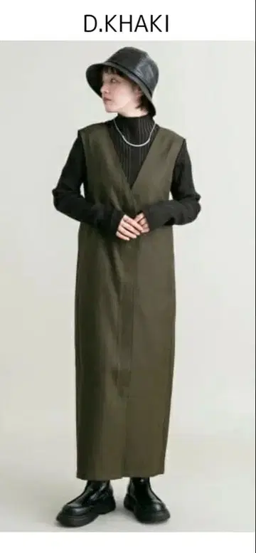 KBF Back 크로스 점퍼 스커트