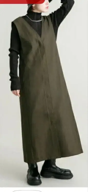 KBF Back 크로스 점퍼 스커트