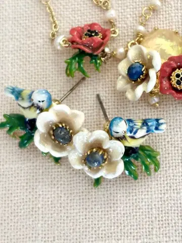 레네레이드 작은 새 귀걸이