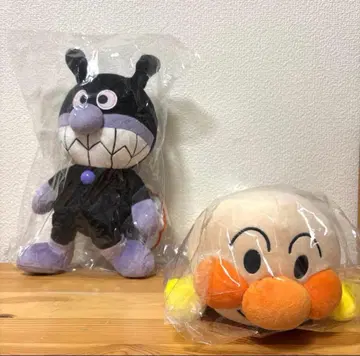 [ 미개봉 새상품 ] 후와린 스마일 봉제 인형 2세트 호빵맨 세균맨