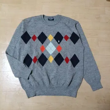 먼싱웨어 Grand Slam 그레이 아가일 스웨터